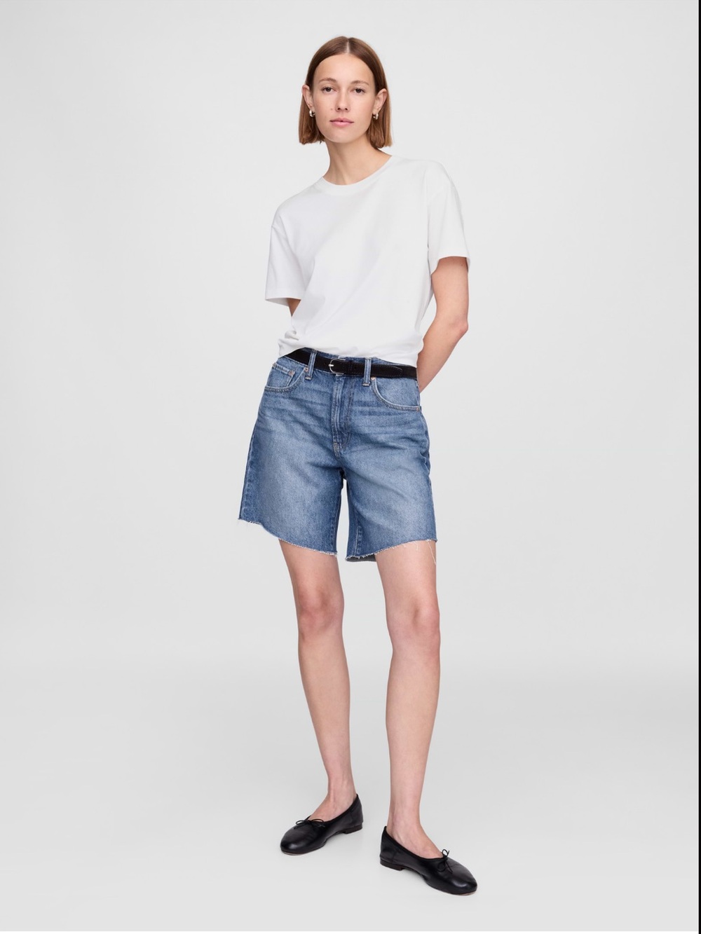 GAP 8" Mid Rise '90s Loose Denim Bermuda Shorts size 27 4P NEW w/out Tags!